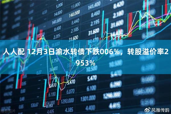人人配 12月3日渝水转债下跌006%，转股溢价率2953%